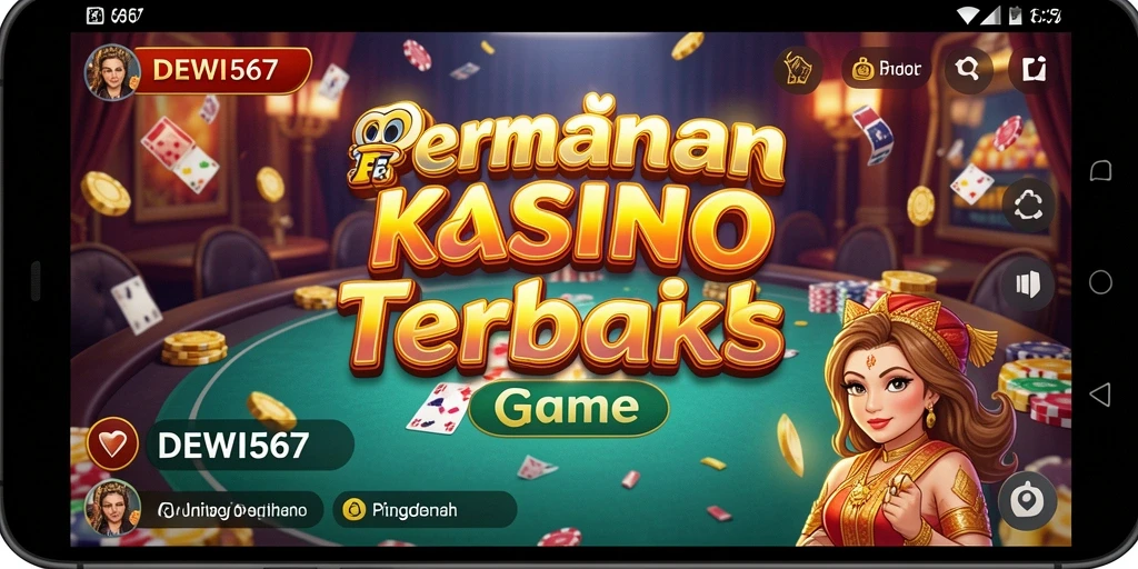 Tampilan gameplay menarik di aplikasi Kasino DEWI567.