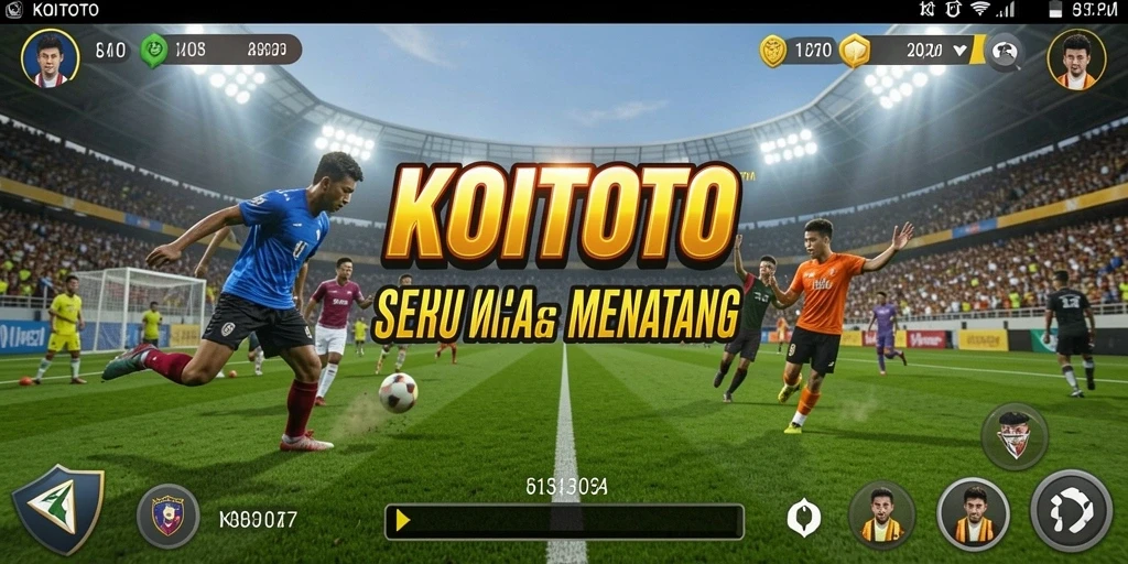 Screenshot KOITOTO menampilkan pertandingan olahraga yang seru dan menegangkan.