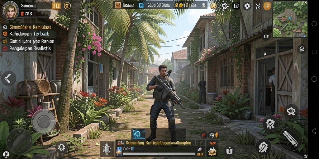 Tampilan gameplay <strong>ZK3</strong> yang menawan dan interaktif dalam simulasi kehidupan.